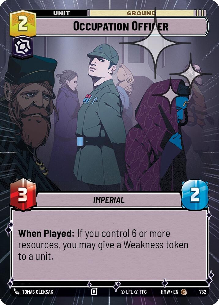Image for Occupation Officer (Hyperspace Foil) (752) [Homeworlds] - Star Wars: Unlimited