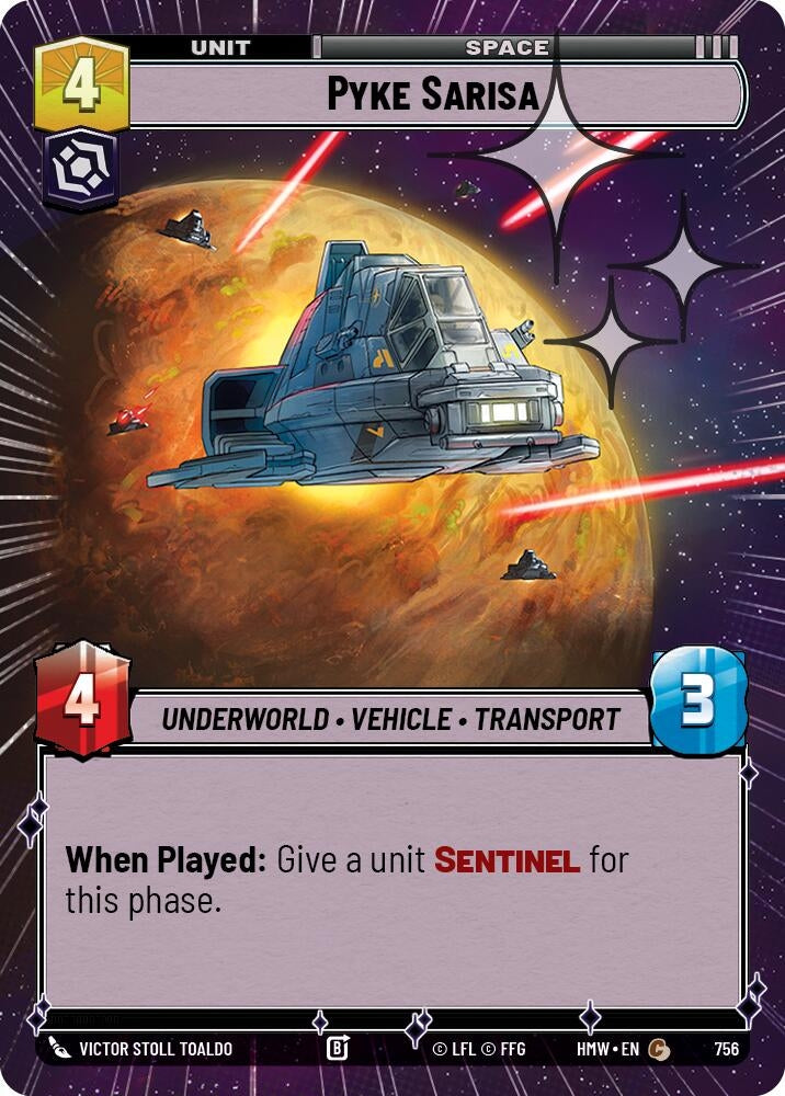 Image for Pyke Sarisa (Hyperspace Foil) (756) [Homeworlds] - Star Wars: Unlimited