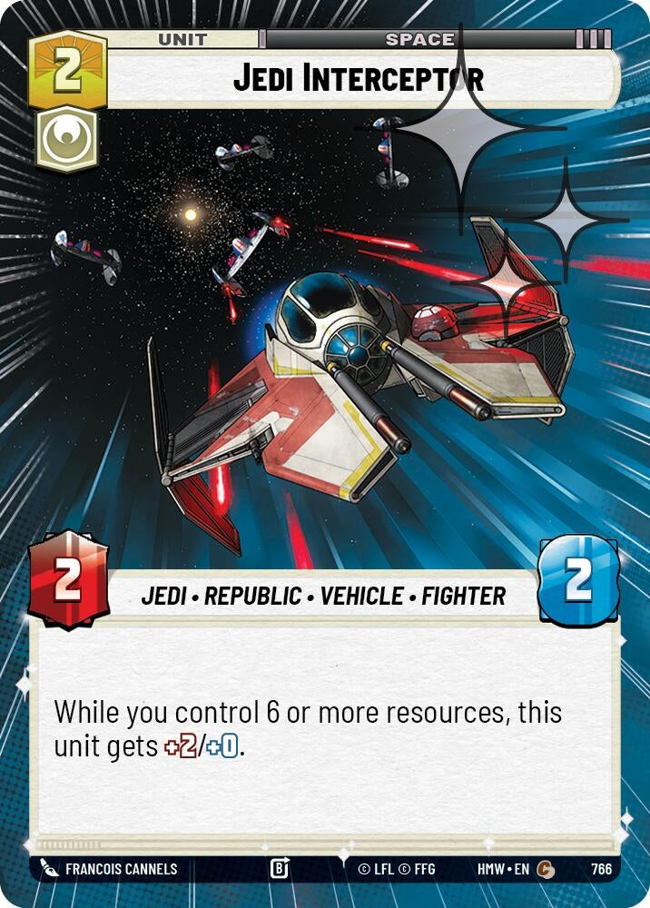 Image for Jedi Interceptor (Hyperspace Foil) (766) [Homeworlds] - Star Wars: Unlimited