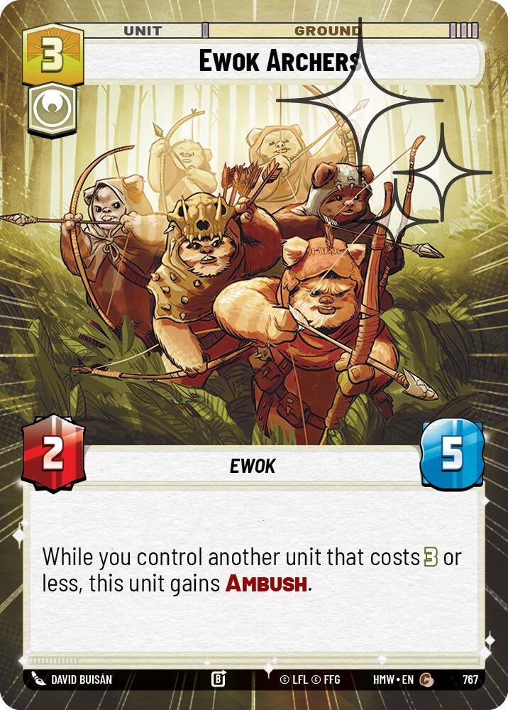 Image for Ewok Archers (Hyperspace Foil) (767) [Homeworlds] - Star Wars: Unlimited