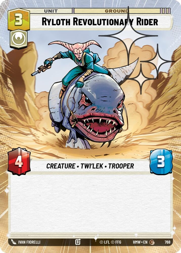 Image for Ryloth Revolutionary Rider (Hyperspace Foil) (768) [Homeworlds] - Star Wars: Unlimited