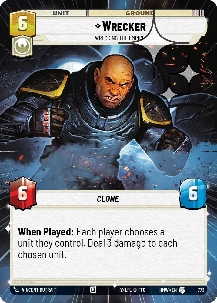 Image for Wrecker - Wrecking the Empire (Hyperspace Foil) (773) [Homeworlds] - Star Wars: Unlimited