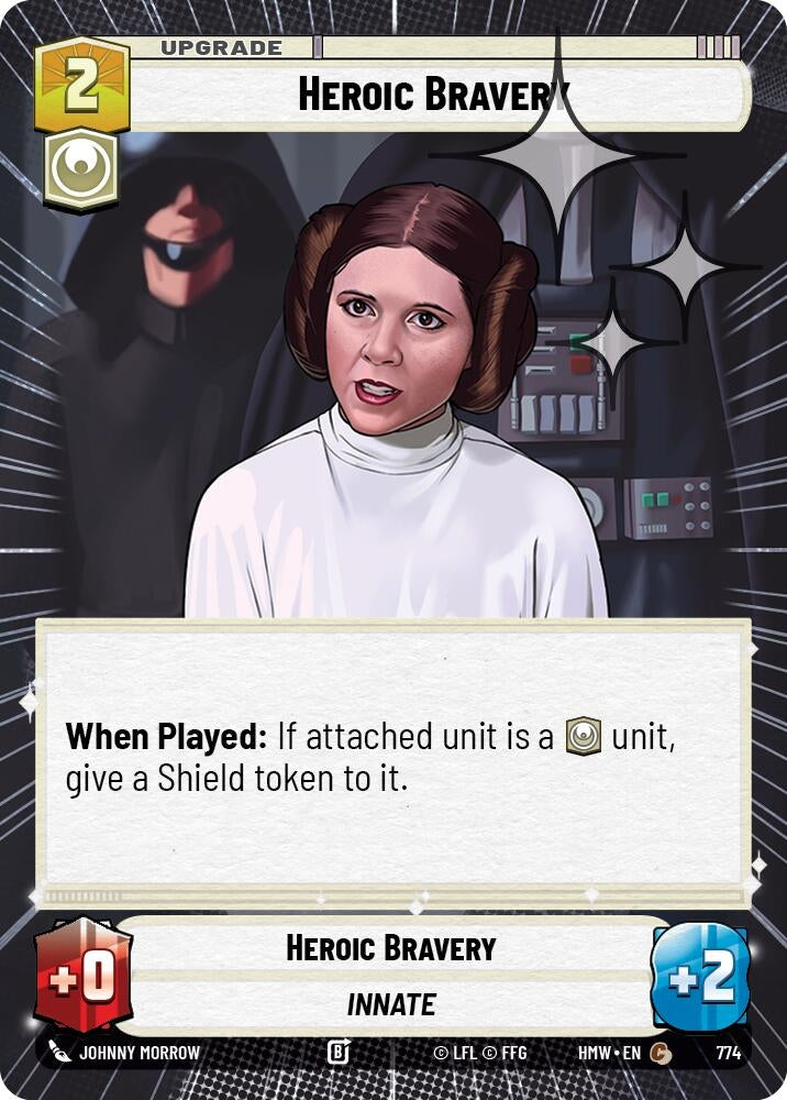 Image for Heroic Bravery (Hyperspace Foil) (774) [Homeworlds] - Star Wars: Unlimited