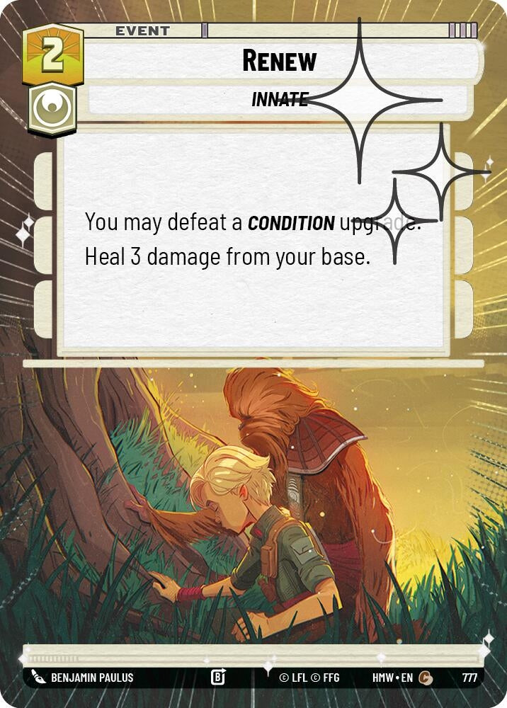 Image for Renew (Hyperspace Foil) (777) [Homeworlds] - Star Wars: Unlimited