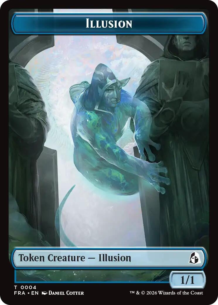 Image for Illusion // Jace Double-Sided Token [Reality Fracture] - Magic: The Gathering