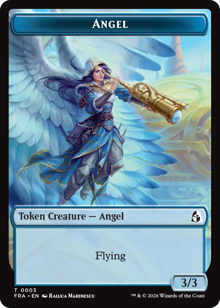 Image for Angel (0003) // Beast Double-Sided Token (3 // 8) [Reality Fracture] - Magic: The Gathering