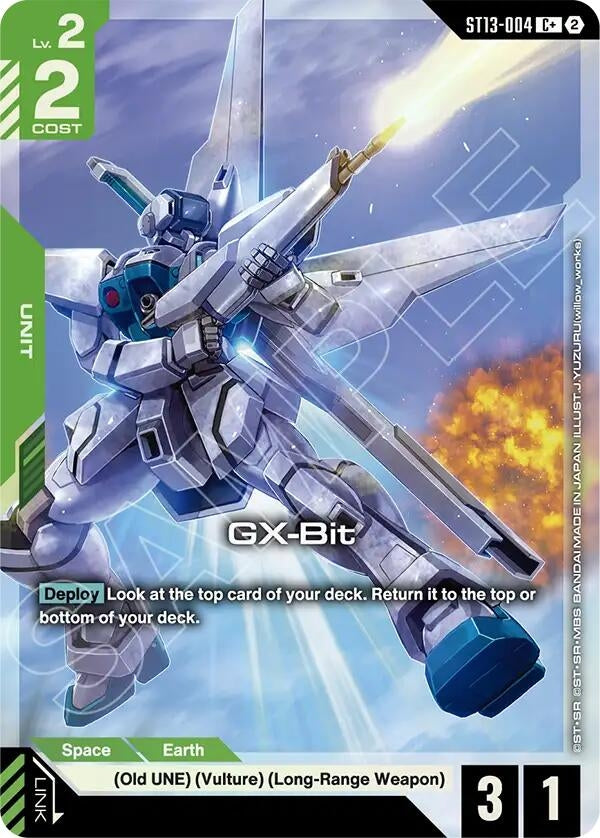 Image for GX-Bit (C+) (ST13-004) [Starter Deck 13: Silent Barrage] - Gundam Card Game