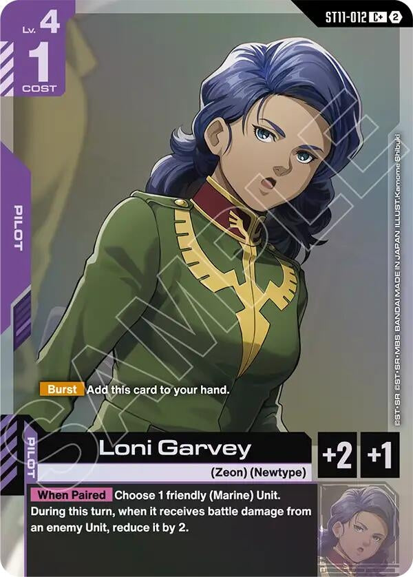 Image for Loni Garvey (C+) (ST11-012) [Starter Deck 11: Aquatic Assault] - Gundam Card Game