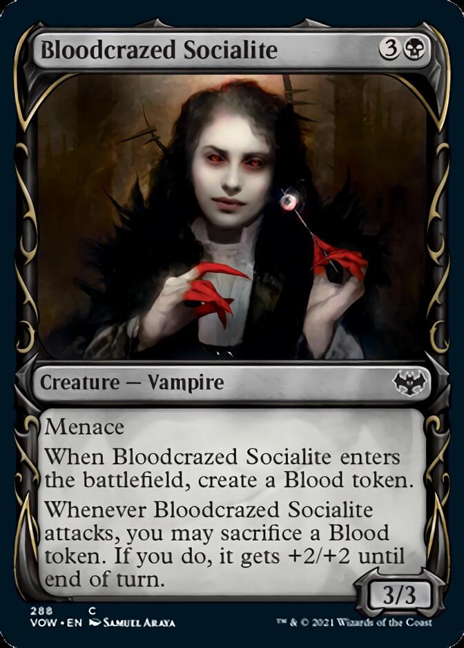 Bloodcrazed Socialite (Showcase) (288) [Innistrad: Crimson Vow]