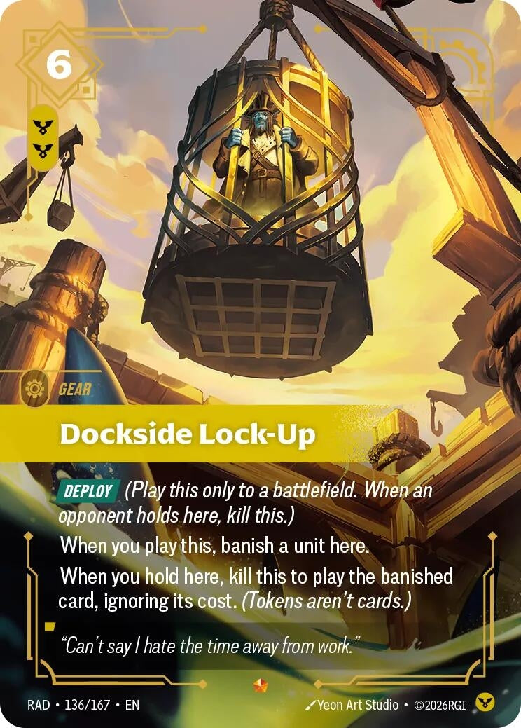 Image for Dockside Lock-Up (136/167) [Radiance] - Riftbound: League of Legends Trading Card Game