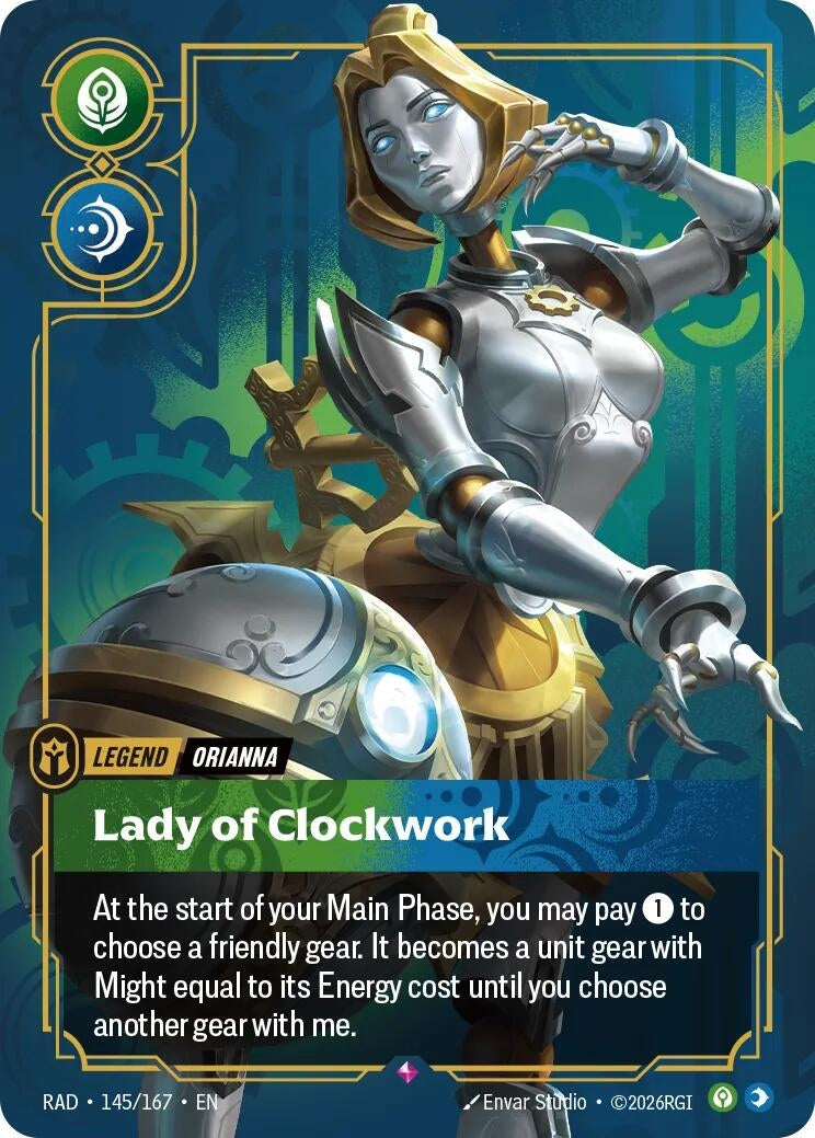 Image for Orianna, Lady of Clockwork (145/167) [Radiance] - Riftbound: League of Legends Trading Card Game