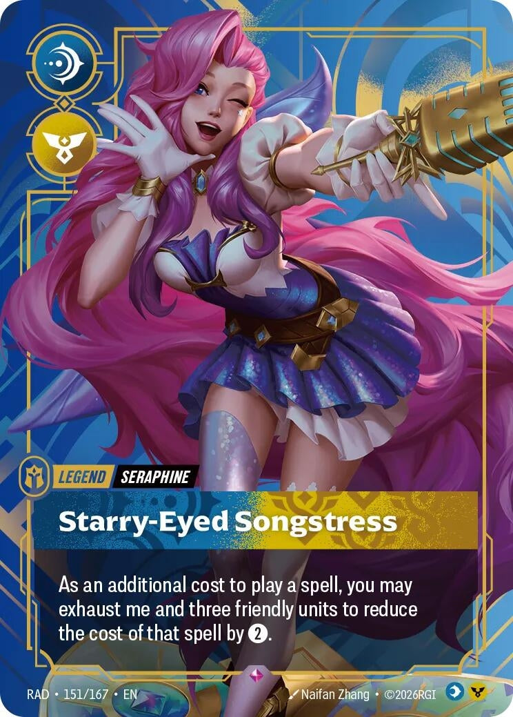Image for Seraphine, Starry-Eyed Songstress (151/167) [Radiance] - Riftbound: League of Legends Trading Card Game
