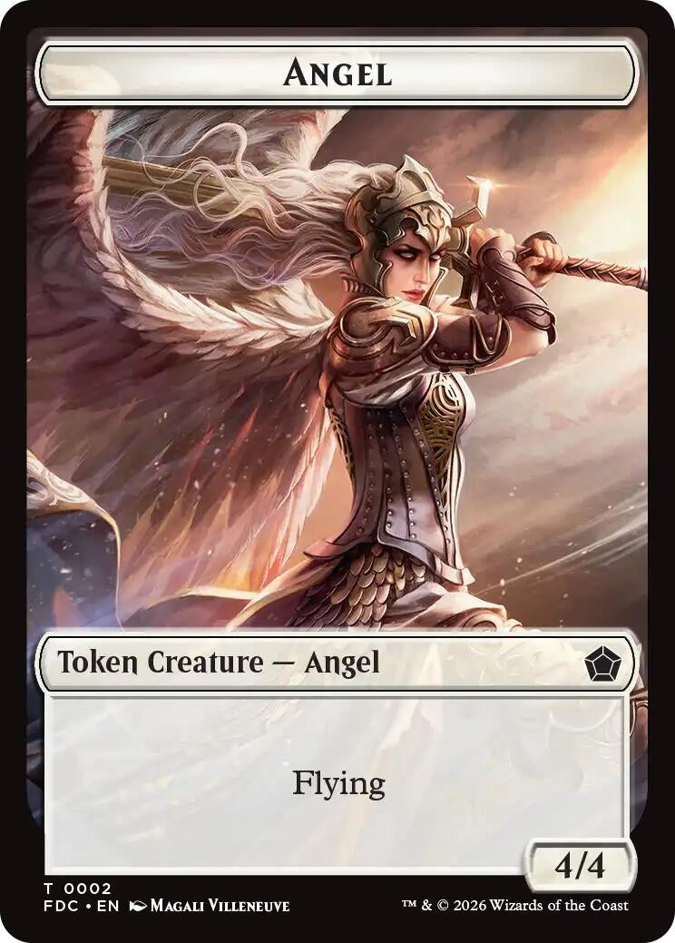 Image for Angel (0002) // The Monarch Double-Sided Token (2 // 17) [Commander: Foundations] - Magic: The Gathering