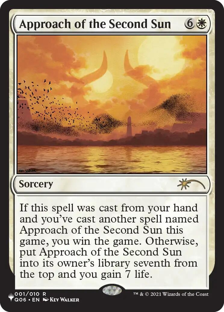 Image for Approach of the Second Sun (Q06) (1) [The List Reprints] - Magic: The Gathering