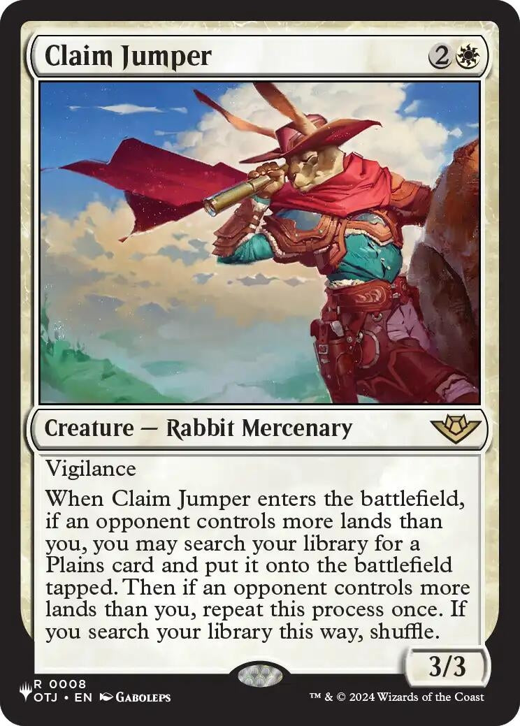 Image for Claim Jumper (8) [The List Reprints] - Magic: The Gathering