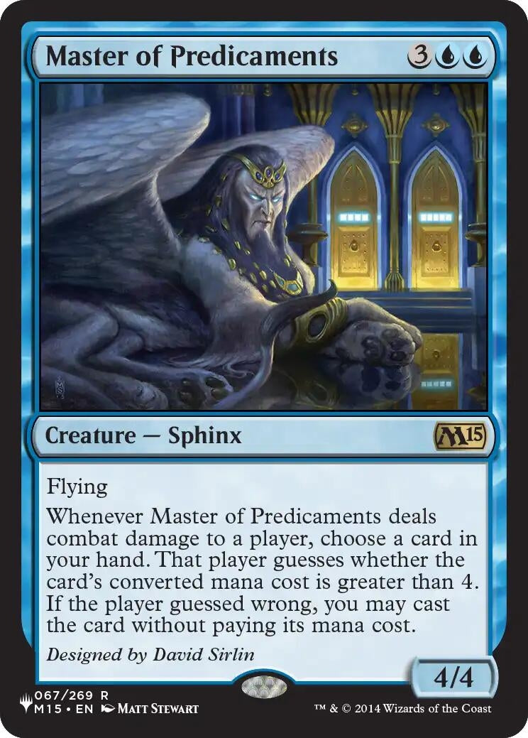 Image for Master of Predicaments (67) [The List Reprints] - Magic: The Gathering
