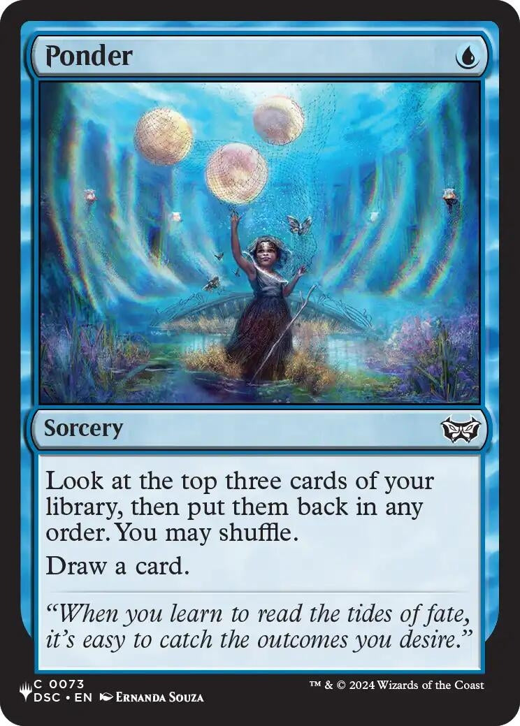 Image for Ponder (DSC) (73) [The List Reprints] - Magic: The Gathering