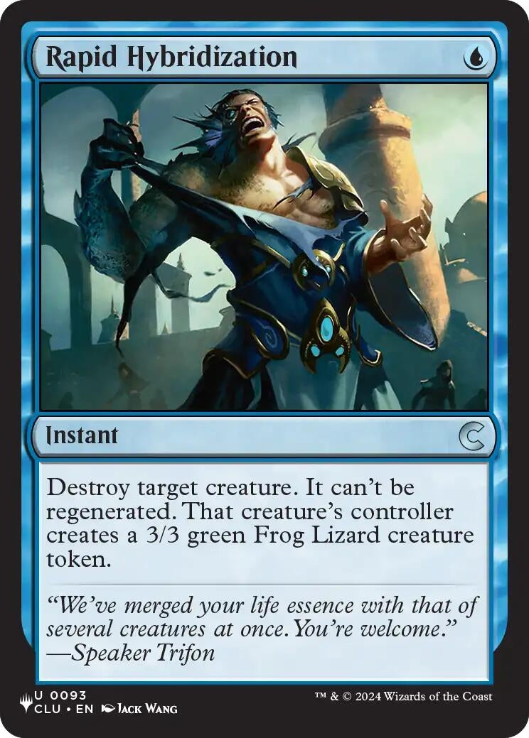 Image for Rapid Hybridization (CLU) (93) [The List Reprints] - Magic: The Gathering