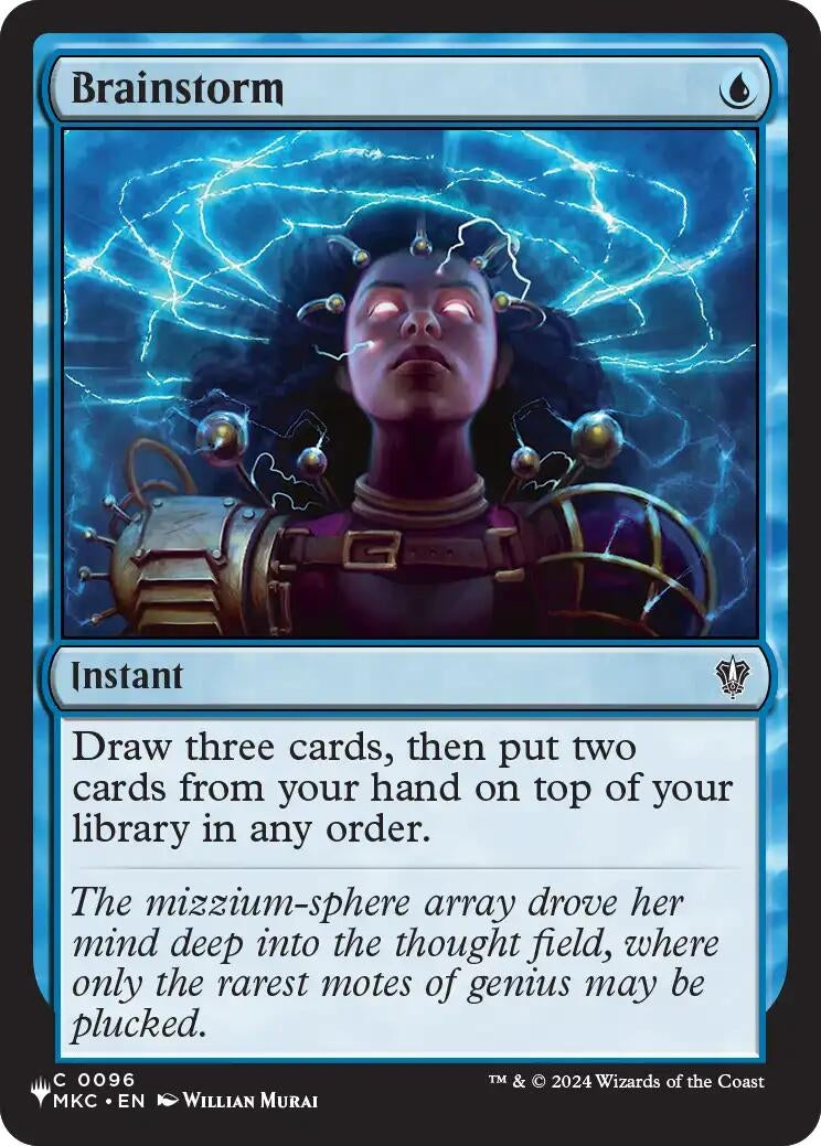 Image for Brainstorm (MKC) (96) [The List Reprints] - Magic: The Gathering