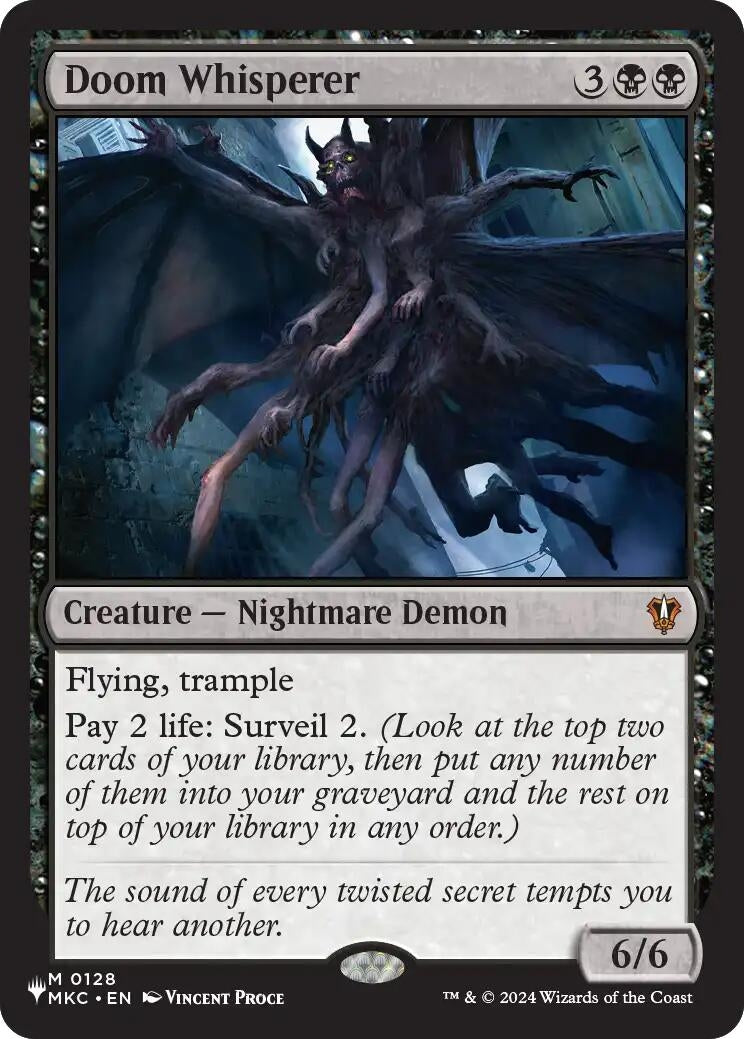 Image for Doom Whisperer (128) [The List Reprints] - Magic: The Gathering