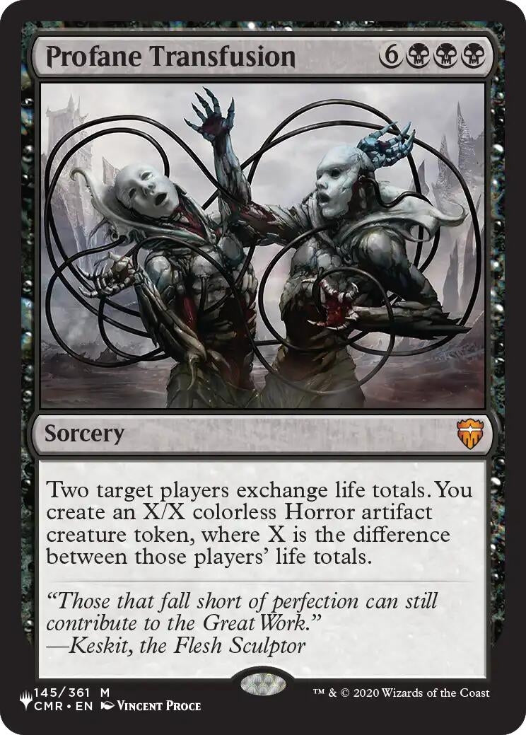 Image for Profane Transfusion (145) [The List Reprints] - Magic: The Gathering