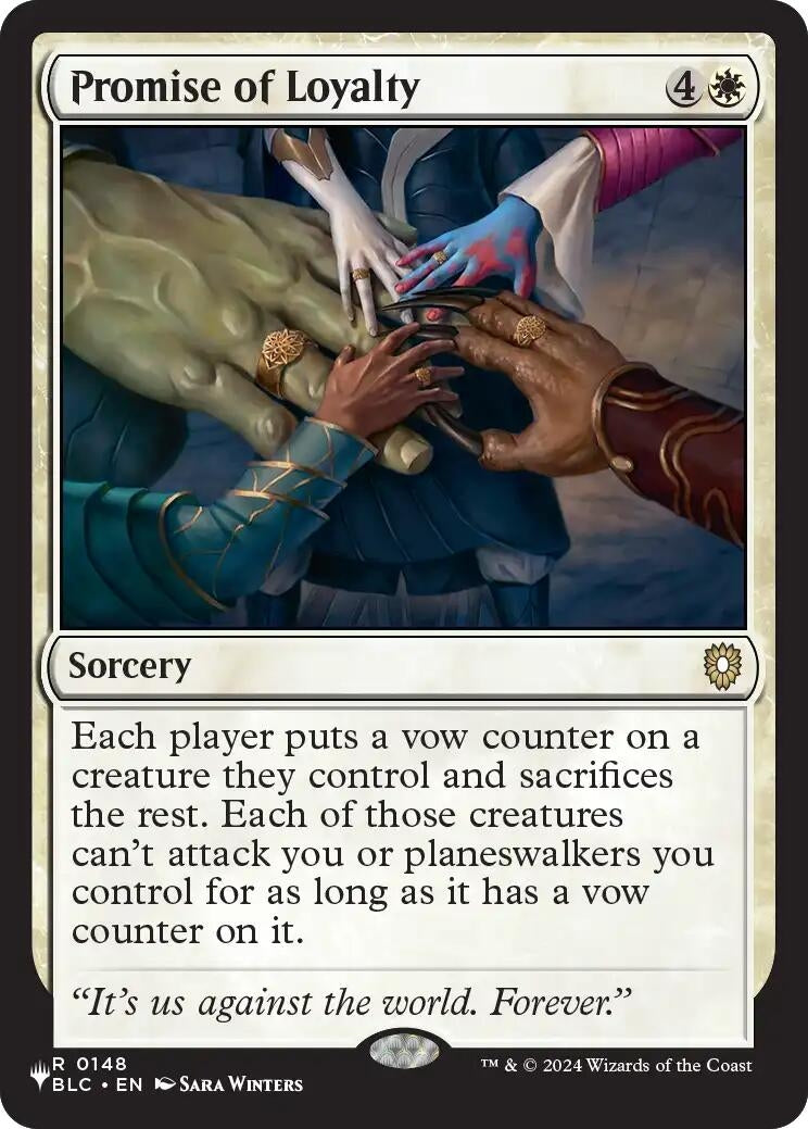 Image for Promise of Loyalty (148) [The List Reprints] - Magic: The Gathering