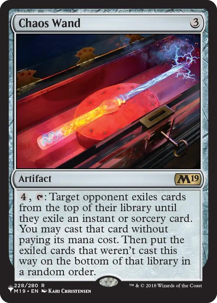 Image for Chaos Wand (228) [The List Reprints] - Magic: The Gathering