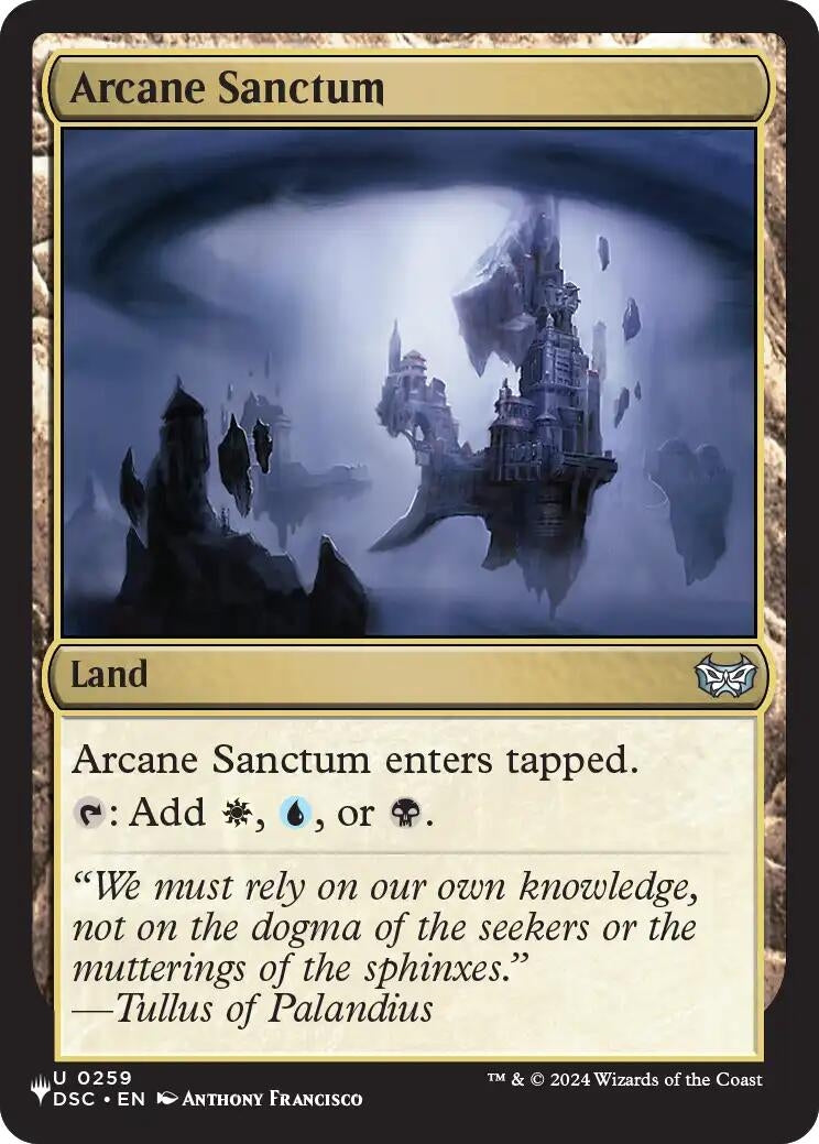 Image for Arcane Sanctum (DSC) (259) [The List Reprints] - Magic: The Gathering