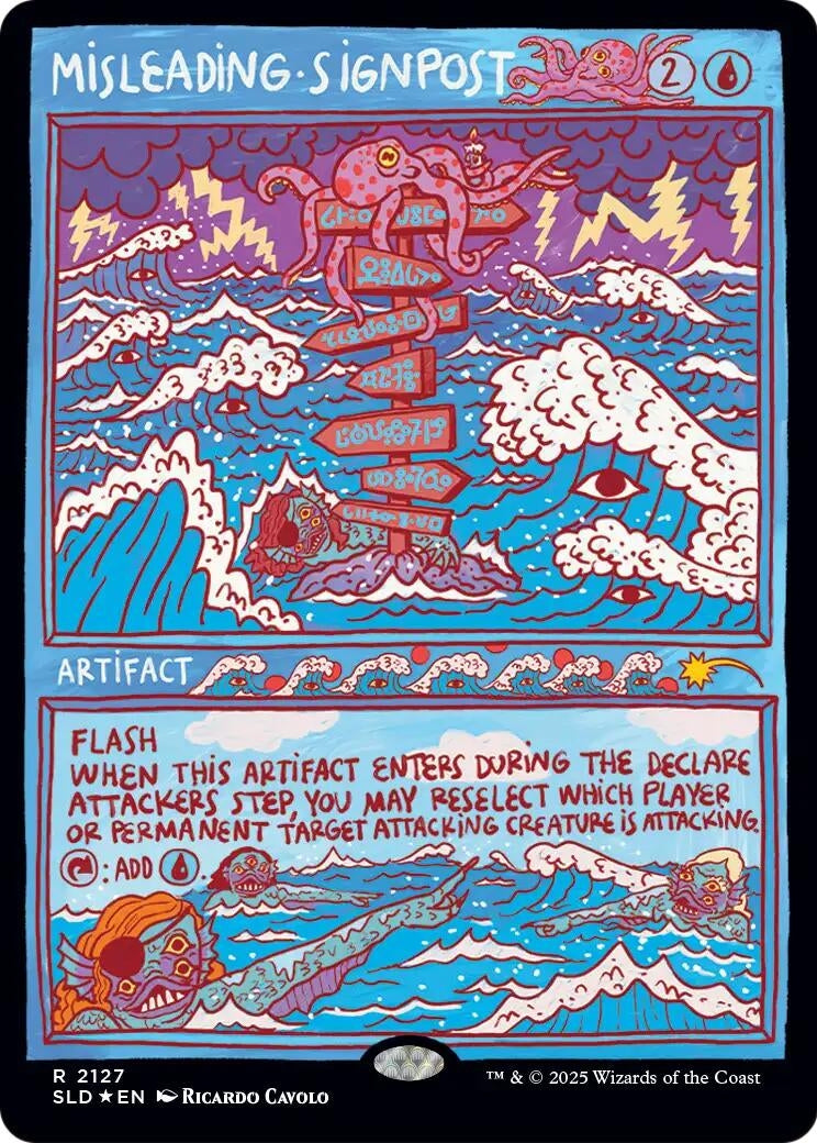 Image for Misleading Signpost (2127) [Secret Lair Drop Series] - Magic: The Gathering
