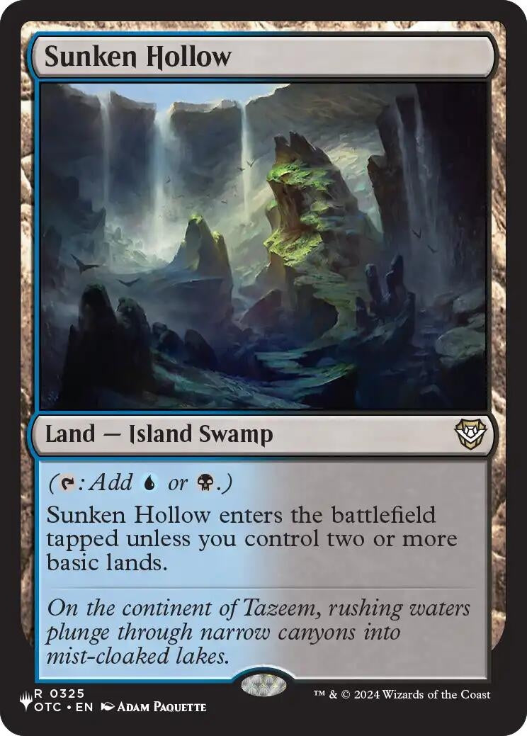 Image for Sunken Hollow [The List Reprints] - Magic: The Gathering