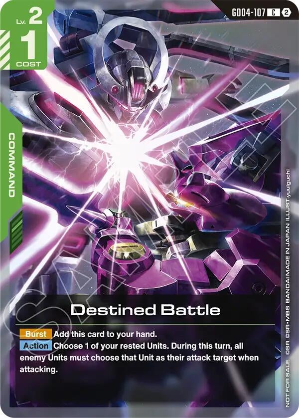 Image for Destined Battle (Store Tournament Participation Pack 06) (GD04-107) [Gundam Promotional Cards] - Gundam Card Game