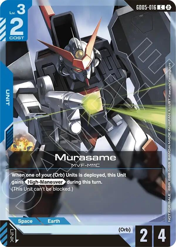 Image for Murasame (Store Tournament Participation Pack 06) (GD05-016) [Gundam Promotional Cards] - Gundam Card Game