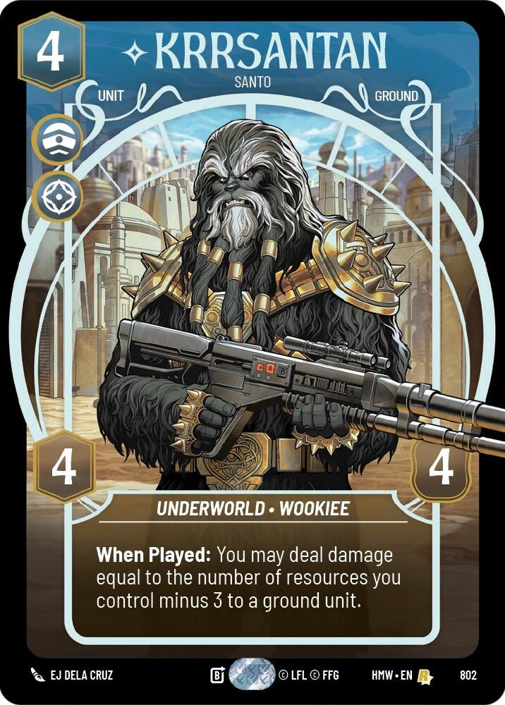 Image for Krrsantan - Santo (Prestige) (802) [Homeworlds] - Star Wars: Unlimited