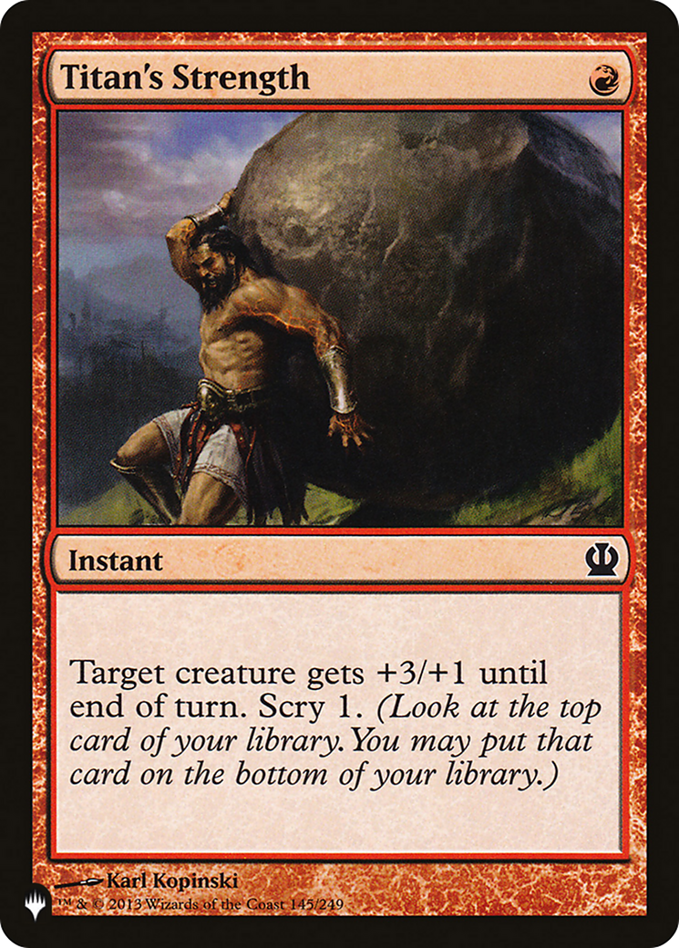 Titan's Strength (145/249) [The List Reprints]