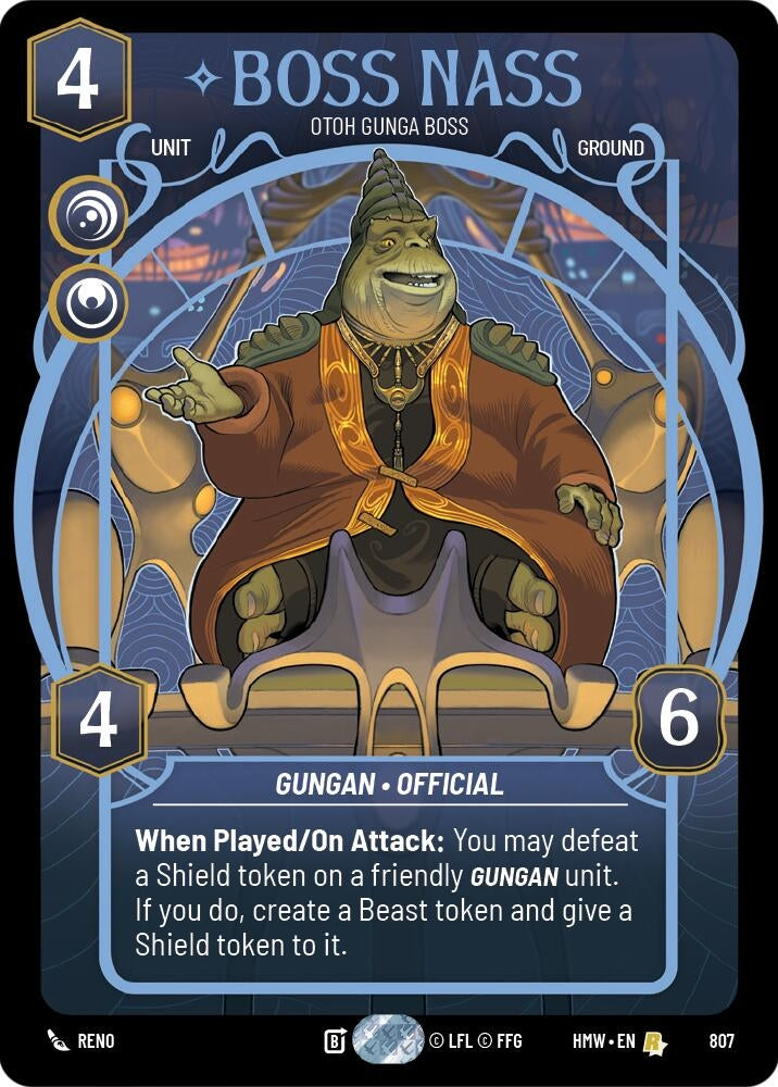 Image for Boss Nass - Otoh Gunga Boss (Prestige) (807) [Homeworlds] - Star Wars: Unlimited