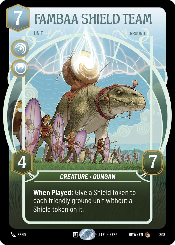 Image for Fambaa Shield Team (Prestige) (808) [Homeworlds] - Star Wars: Unlimited