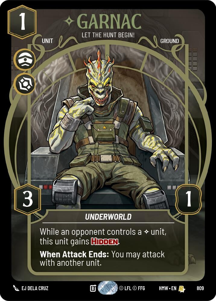 Image for Garnac - Let the Hunt Begin! (Prestige) (809) [Homeworlds] - Star Wars: Unlimited