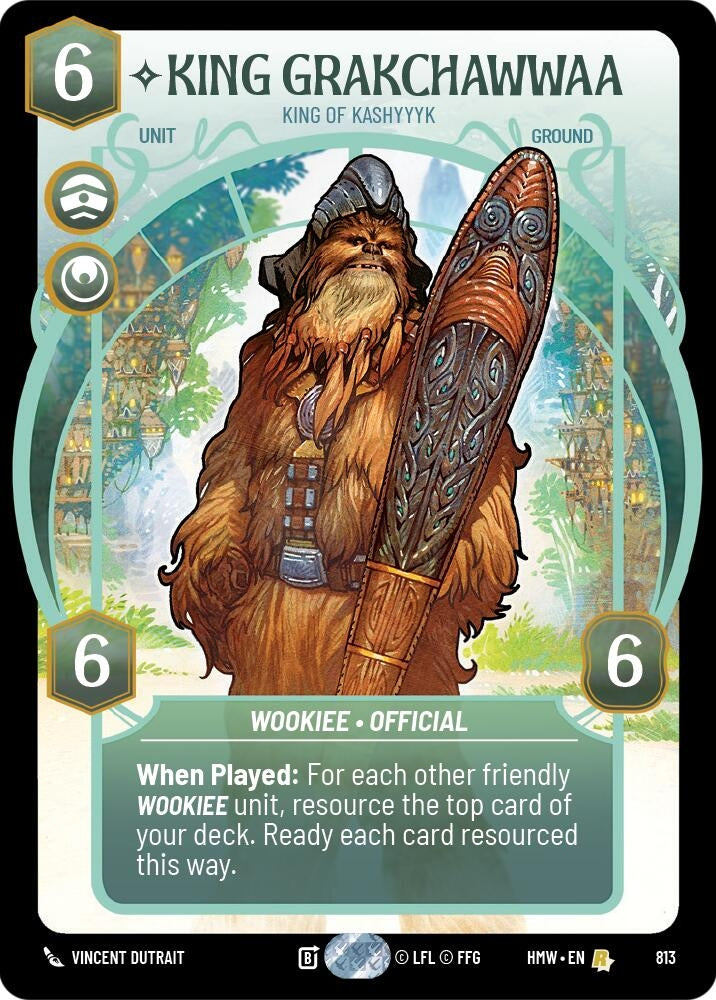Image for King Grakchawwaa - King of Kashyyyk (Prestige) (813) [Homeworlds] - Star Wars: Unlimited