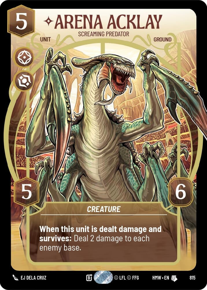Image for Arena Acklay - Screaming Predator (Prestige) (815) [Homeworlds] - Star Wars: Unlimited