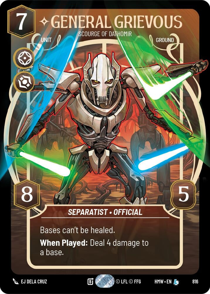 Image for General Grievous - Scourge of Dathomir (Prestige) (816) [Homeworlds] - Star Wars: Unlimited