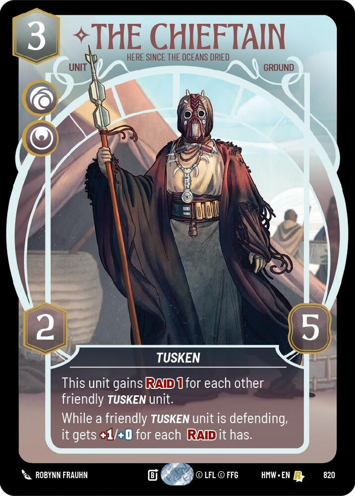 Image for The Chieftain - Here Since the Oceans Dried (Prestige) (820) [Homeworlds] - Star Wars: Unlimited