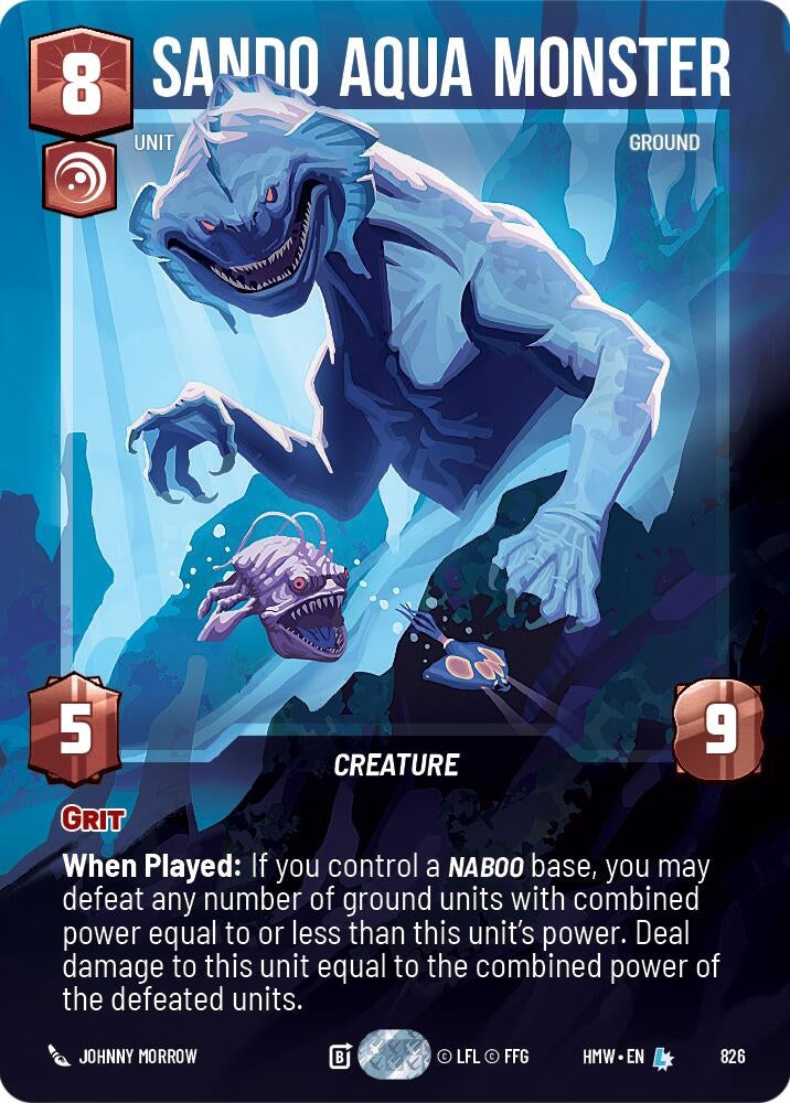 Image for Sando Aqua Monster (Prestige) (826) [Homeworlds] - Star Wars: Unlimited