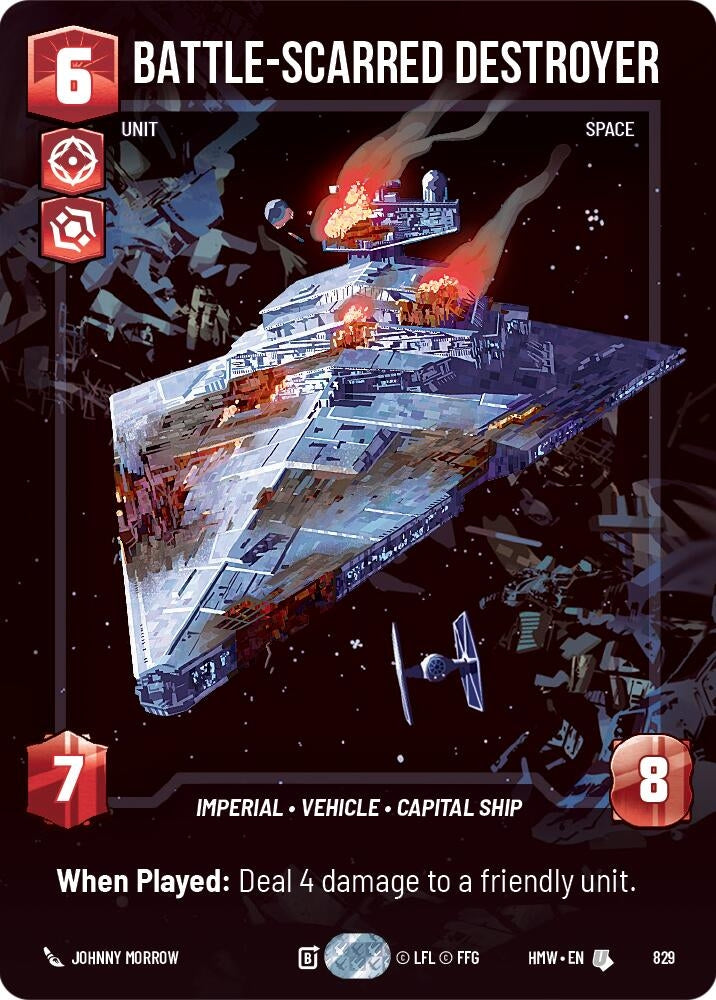 Image for Battle-Scarred Destroyer (Prestige) (829) [Homeworlds] - Star Wars: Unlimited