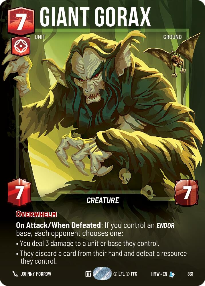 Image for Giant Gorax (Prestige) (831) [Homeworlds] - Star Wars: Unlimited