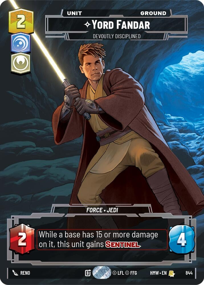 Image for Yord Fandar - Devoutly Disciplined (Prestige) (844) [Homeworlds] - Star Wars: Unlimited