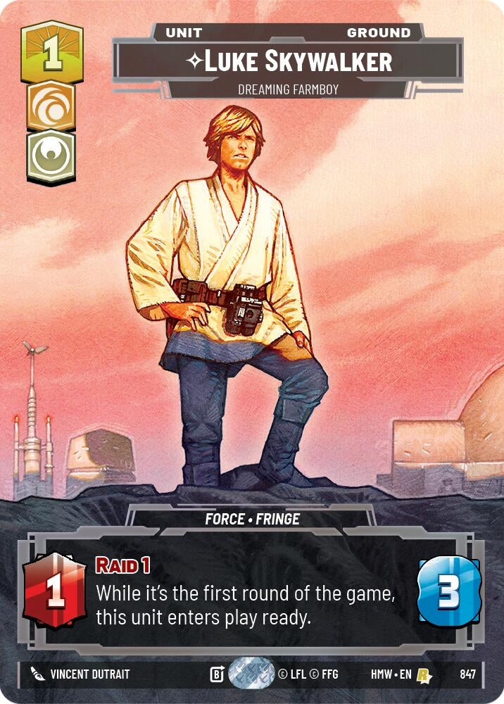 Image for Luke Skywalker - Dreaming Farmboy (Prestige) (847) [Homeworlds] - Star Wars: Unlimited