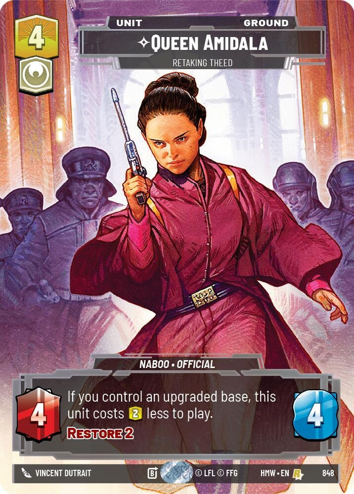Image for Queen Amidala - Retaking Theed (Prestige) (848) [Homeworlds] - Star Wars: Unlimited