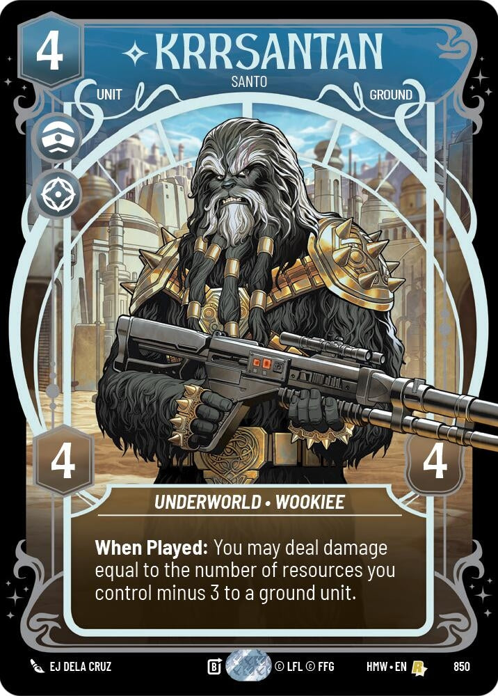 Image for Krrsantan - Santo (Prestige Foil) (850) [Homeworlds] - Star Wars: Unlimited