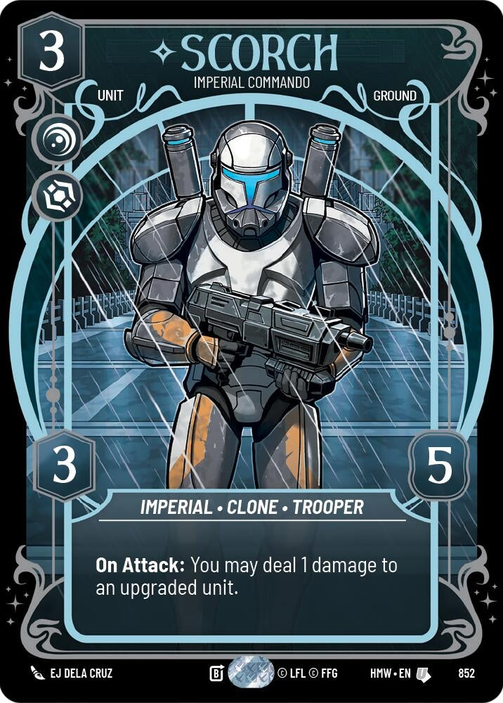 Image for Scorch - Imperial Commando (Prestige Foil) (852) [Homeworlds] - Star Wars: Unlimited