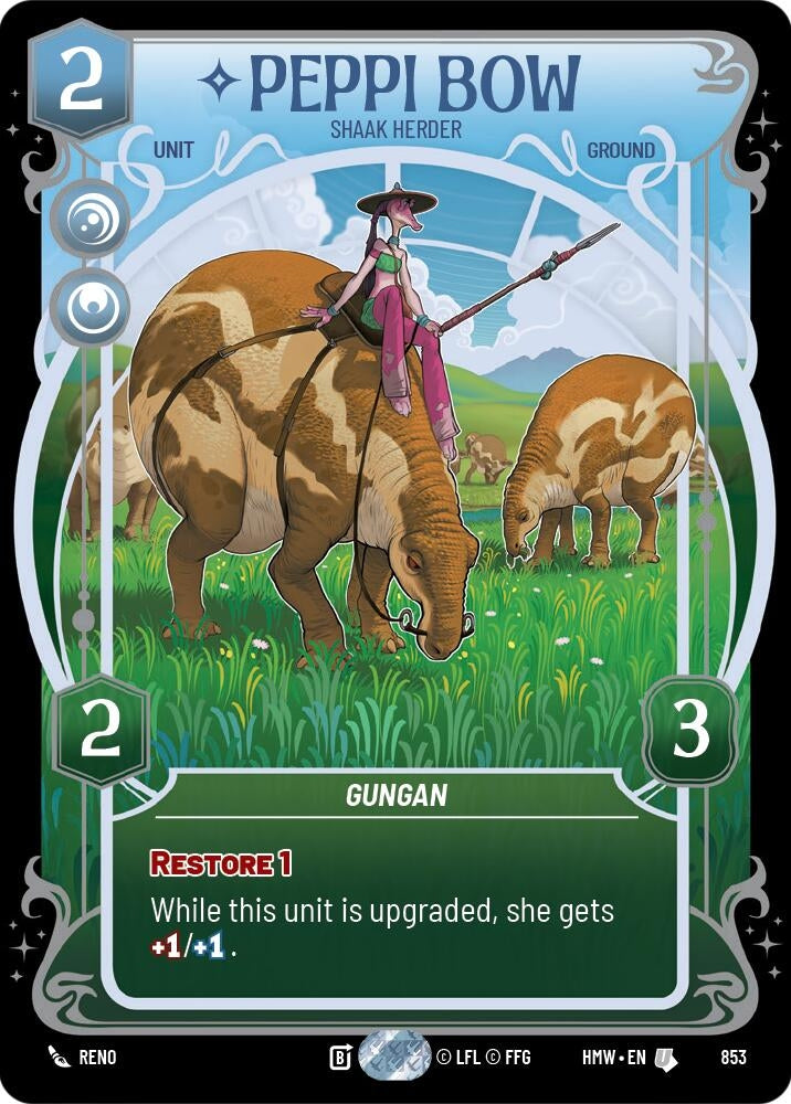 Image for Peppi Bow - Shaak Herder (Prestige Foil) (853) [Homeworlds] - Star Wars: Unlimited